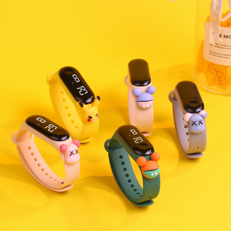 Cute Electronic Watch Men Women Trendy Touch Bracelet Primary and Secondary School Children Sports Waterproof LED Watch