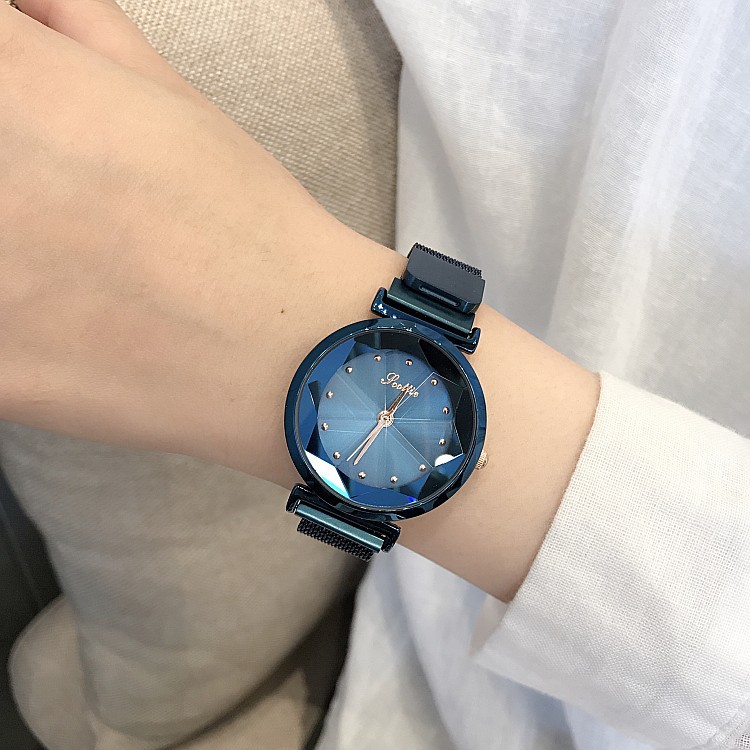 Metal Watch Shigaodi New Fashion Purple Women&#039;s Watch Milan Magnetic Strap Lazy Watch Quartz Watch Wholesale