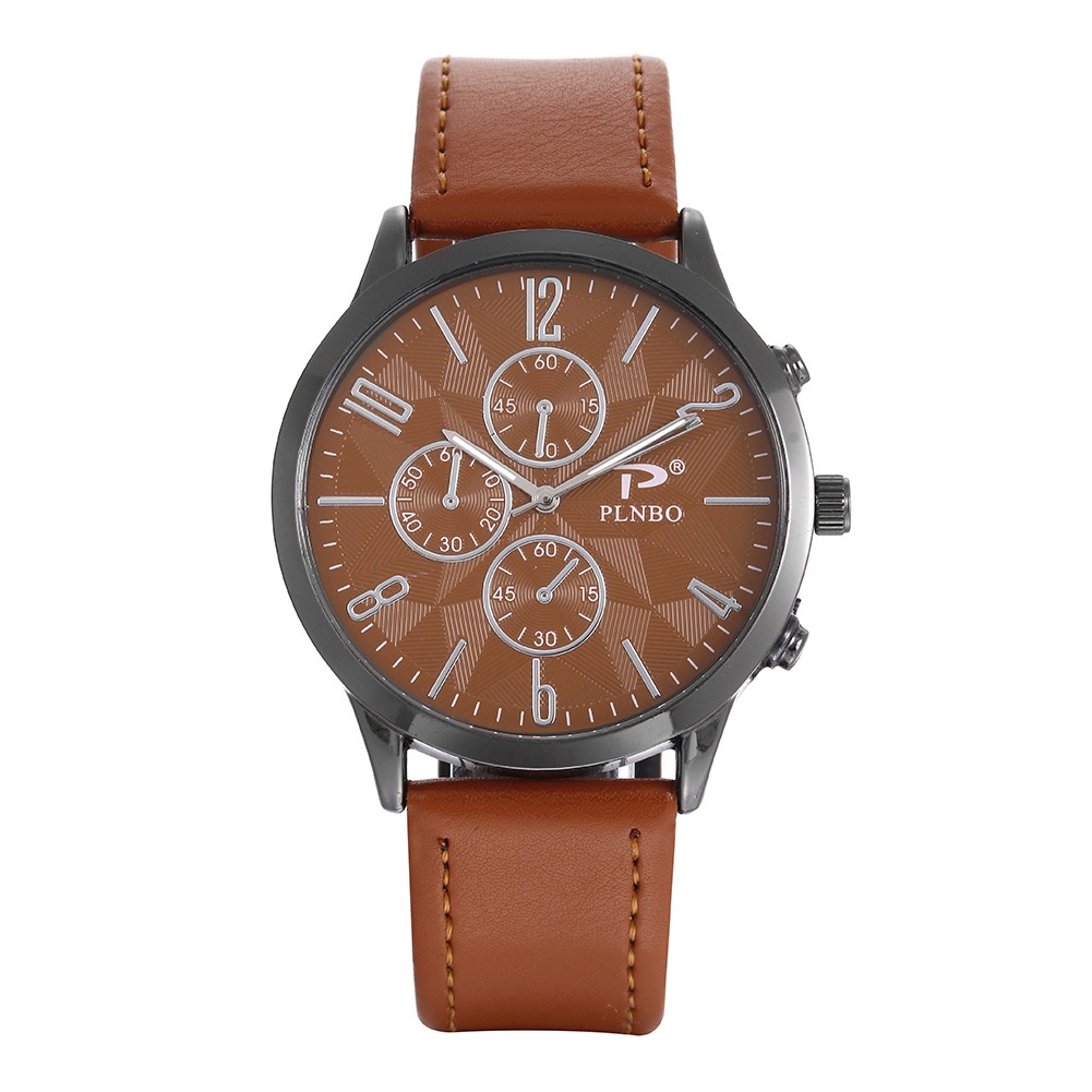 Manufacturers wholesale fashion personality three-eye men watch belt quartz watch leisure sports men watch generation