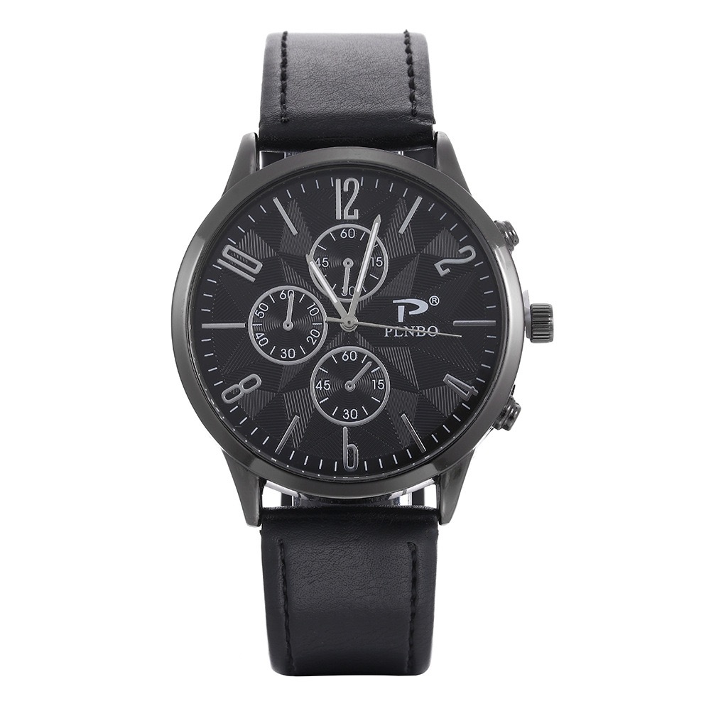 Manufacturers wholesale fashion personality three-eye men watch belt quartz watch leisure sports men watch generation