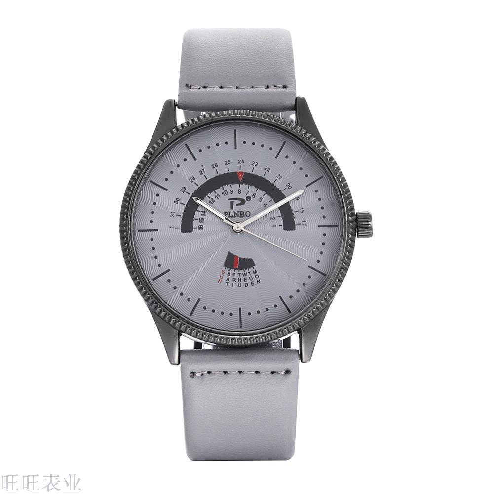 2019 new watch simple temperament men&#039;s fashion watch true belt trend couples Japan and South Korea quartz watch