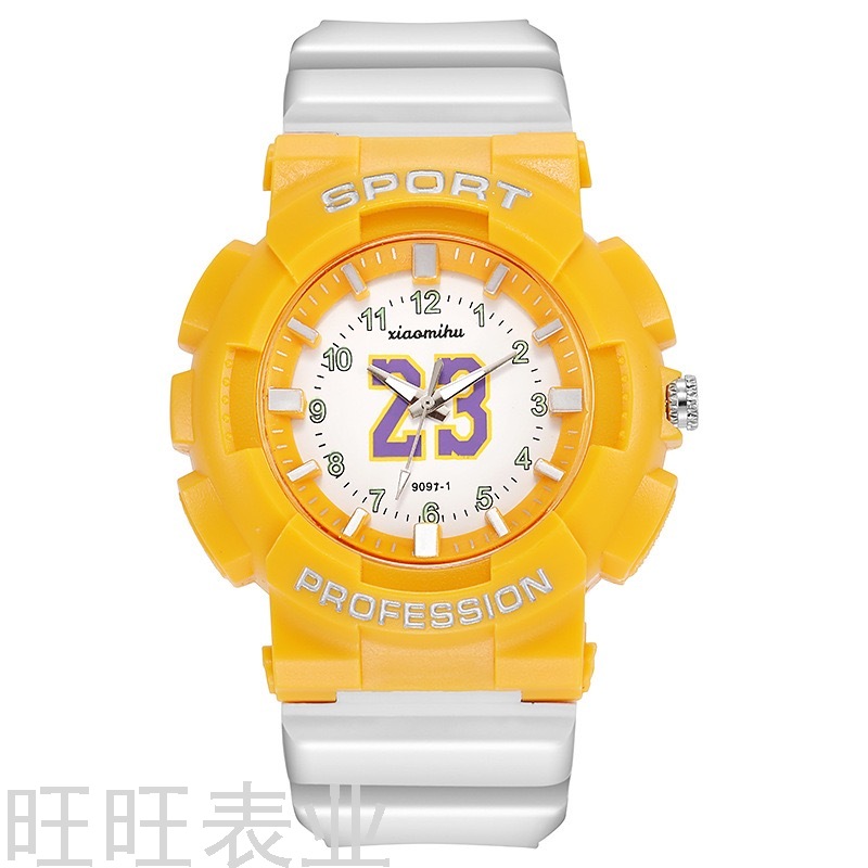 Basketball Star Sports Watch Male Student Cool Fashion Men&#039;s Watch Ins College Style Couple Color Matching Quartz Watch