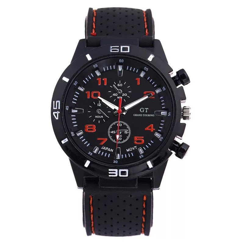 Men&#039;s racing driver silicone watch business outdoor travel Men&#039;s and women&#039;s watches student sports quartz watch
