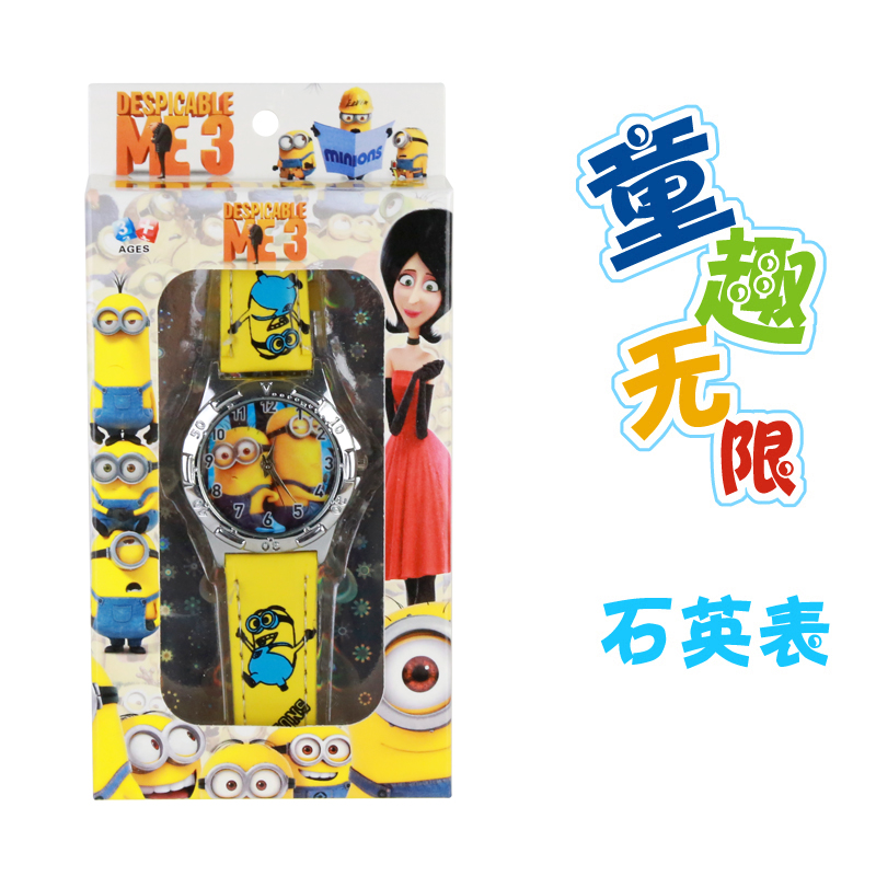 EBay aliexpress explosion&#039;s children watch the little yellow man cartoon quartz watch wholesale