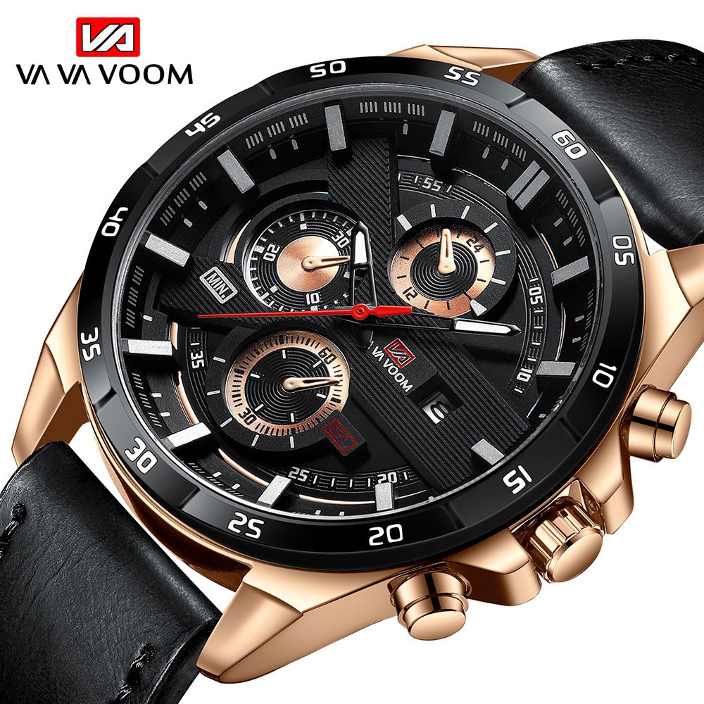 New Watches Men&#039;s Sport Watch Belt Business Calendar Student Waterproof Watch Casual Quartz Watch