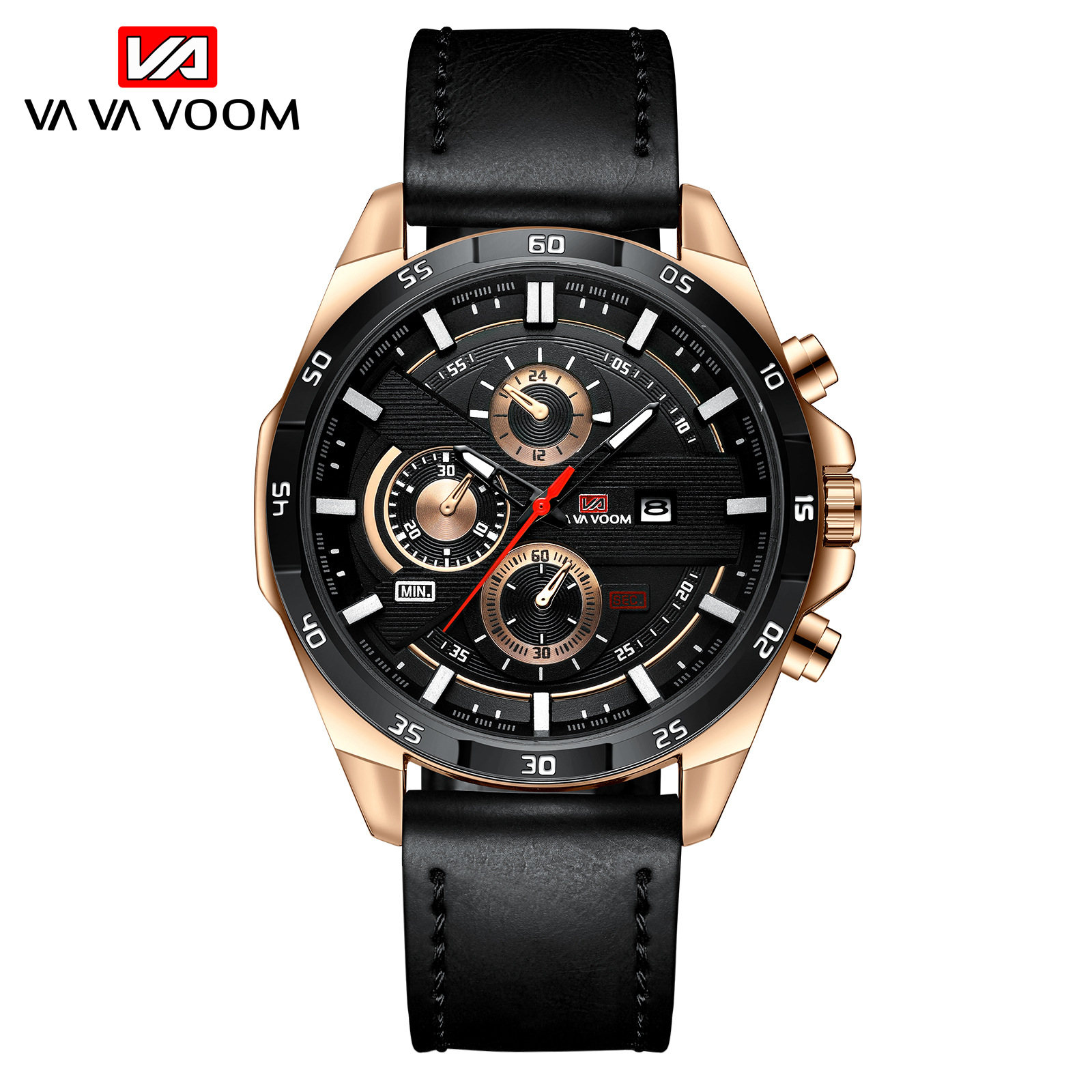 New Watches Men&#039;s Sport Watch Belt Business Calendar Student Waterproof Watch Casual Quartz Watch