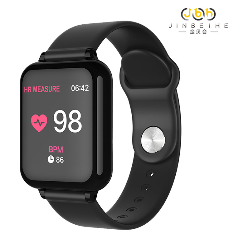 Cross-Border Popular Product B57 Large Screen 1.3-Inch Smart Watch Heart Rate Blood Pressure Blood Oxygen Health Detection Multi Sport Mode