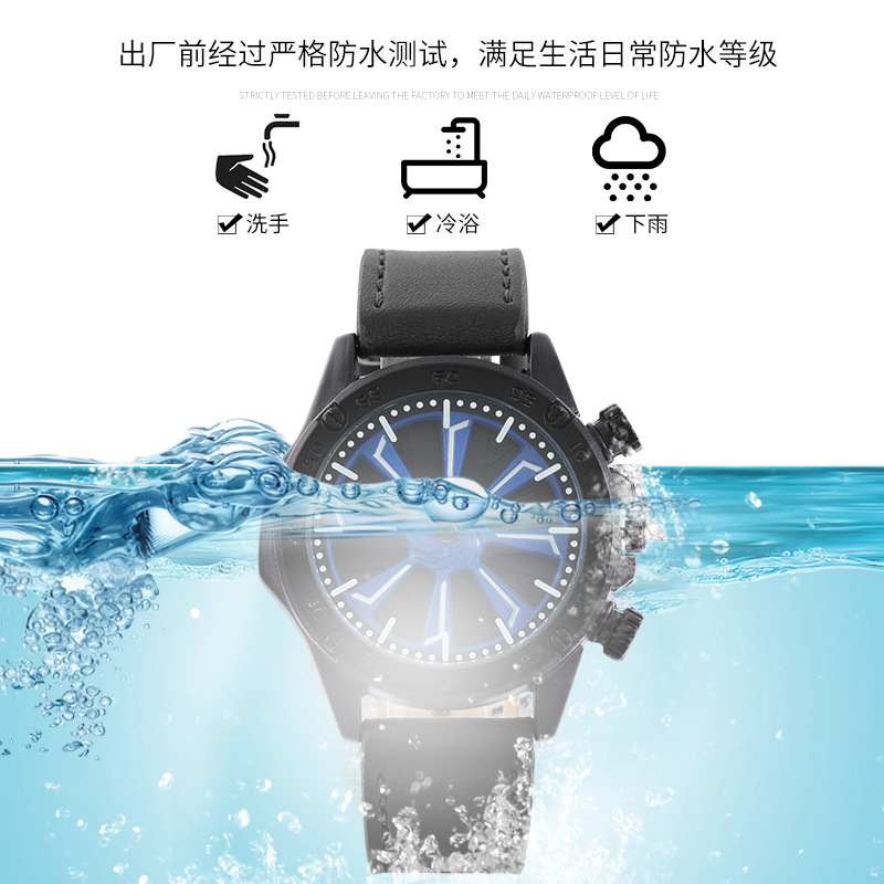 Cross-Border Best-Seller on Douyin Be in Good Luck Watch Men&#039;s Outdoor Sports Waterproof Large Dial Watch Sport Watch