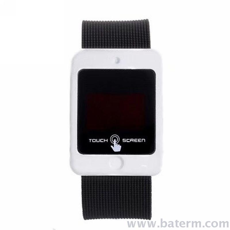 Fashionable hot hit rectangle LED display electronic men and women watch touch LED watch