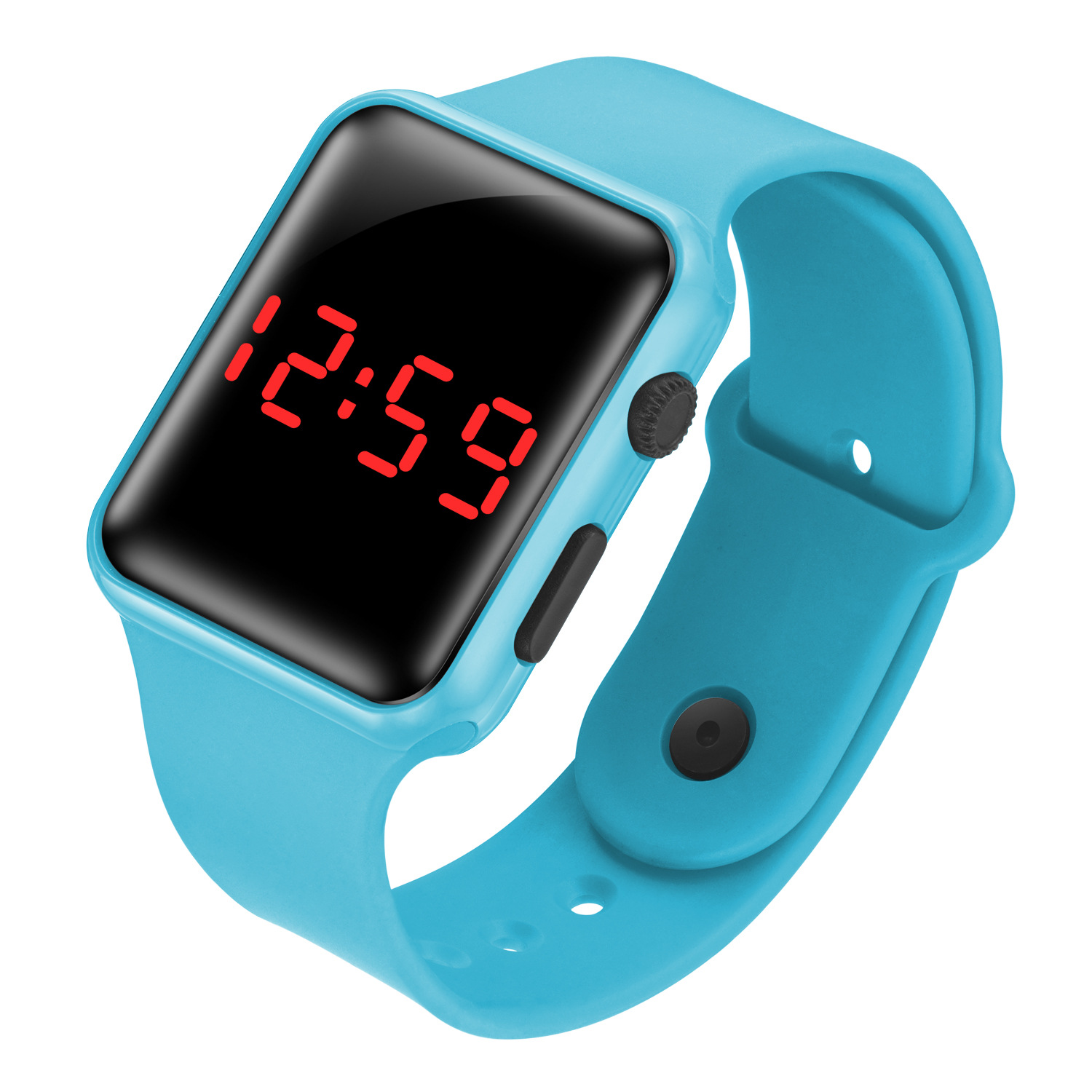 Factory Wholesale LED Electronic Watch-Student Fashion Sports Led Apple Square LED Watch
