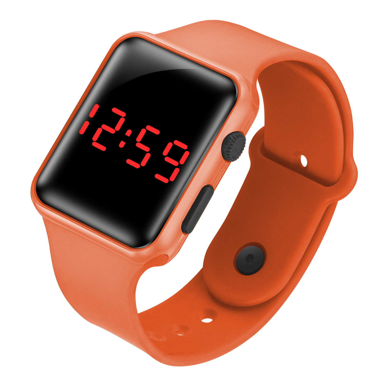 Factory Wholesale LED Electronic Watch-Student Fashion Sports Led Apple Square LED Watch