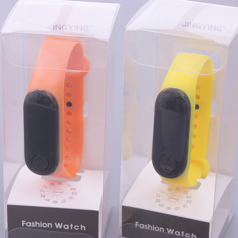 Smart bracelet sports watch waterproof heart rate blood pressure multifunction pedometer silicone led watch