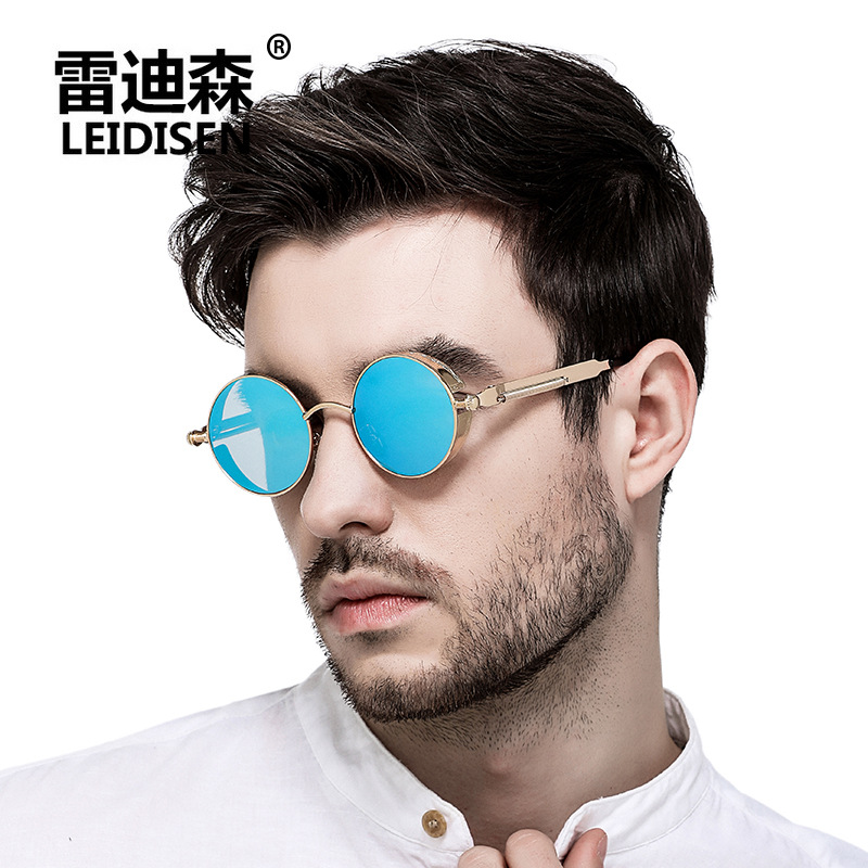 Glasses Radisson New Goggles Metal round Polarized Glasses Sunglasses Driver Retro Punk Sunglasses 2671
