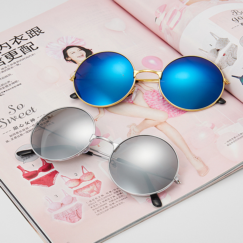 Prince Sunglasses for Men and Women Aviator Sunglasses Color Reflective Sunglasses Beach Prince Glasses Round Glasses