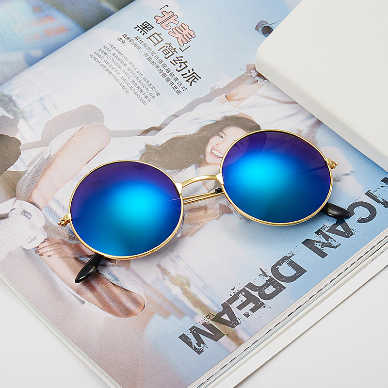 Prince Sunglasses for Men and Women Aviator Sunglasses Color Reflective Sunglasses Beach Prince Glasses Round Glasses
