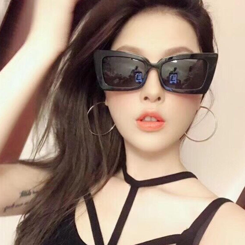 Candy Glasses Portable Leather Case Packaging Small round Rim Jelly Sunglasses WeChat New BIG EVE Sunglasses for Women