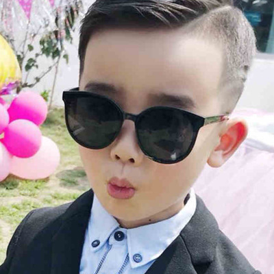 Kids Sunglasses round Frame Boys Kids Girls Sunglasses Fashion Parent-Child 2019 Glasses Tide UV Protection