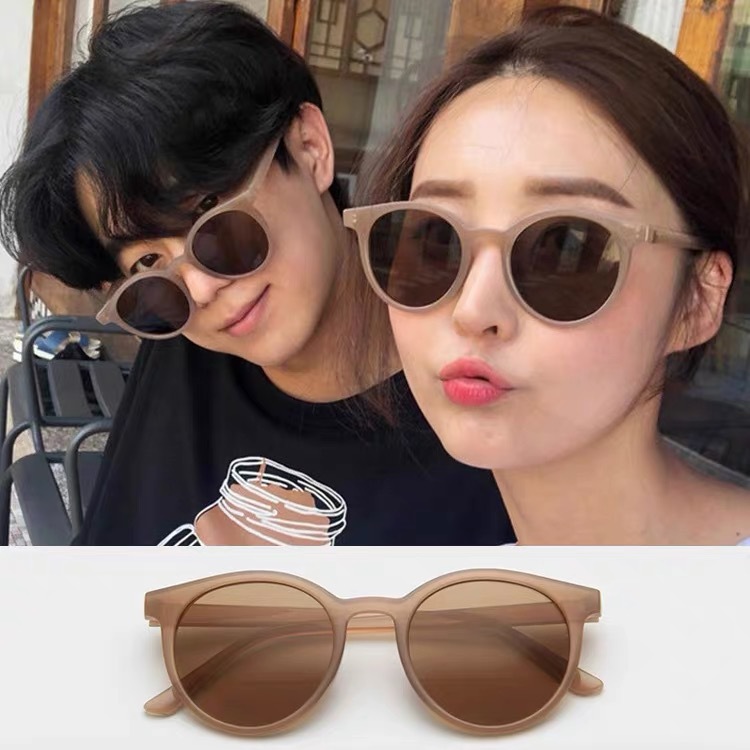 Round Glasses  Ins Fashion Trending round Sunshade Sunglasses UV Protection Harajuku Street Shot Sunglasses