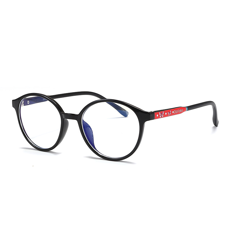 92a Factory Direct TR90 Children&#039;s Anti-Blue Light Glasses Butterfly Printing Watch Phone Computer Special Safety Plain Glasses