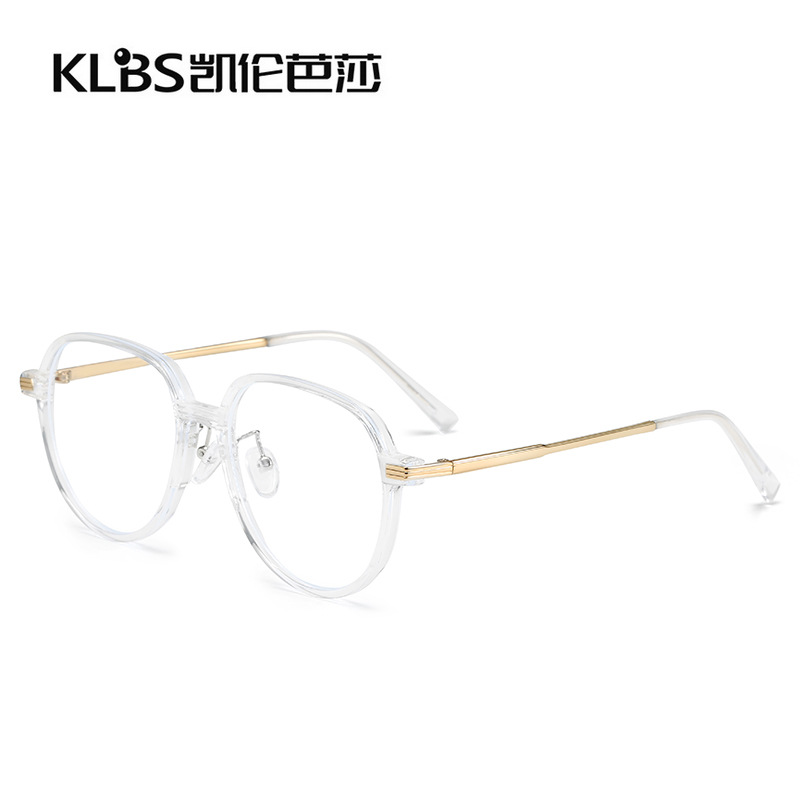 New Anti-Blue Light Glasses Trendy Big Box Glasses TR90 Plain Glasses Men&#039;s and Women&#039;s Myopia Glasses Wholesale