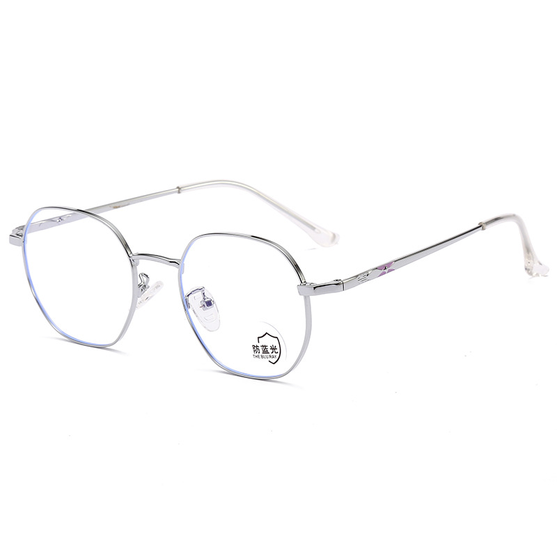 Internet-Famous and Vintage Metal Irregular Glasses Frame Korean Men&#039;s and Women&#039;s Anti-Blue Light Glasses Plain Glasses Myopia Glasses Rim Glasses Frame Women&#039;s