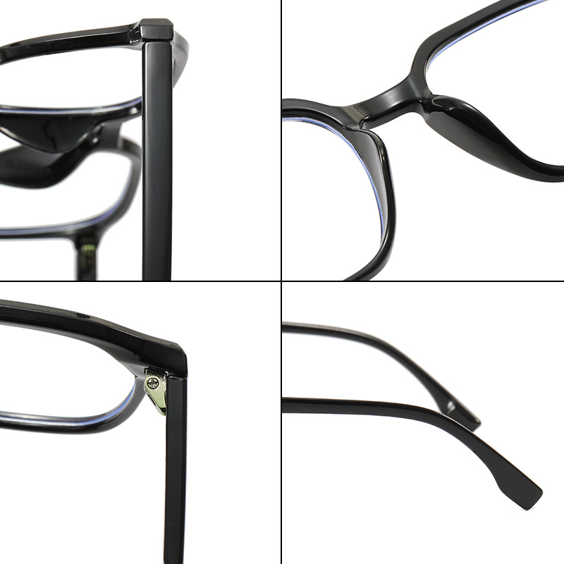 New Box Plain Glasses Men and Women Student Eye Protection Plain Anti-Blue Light Glasses Fashion Myopia Glasses