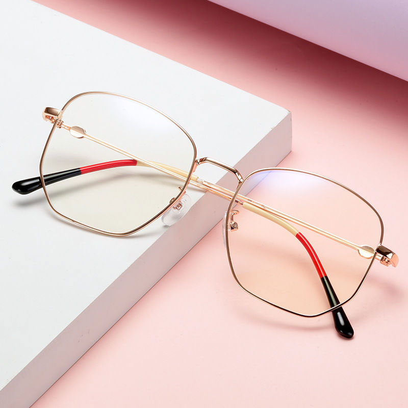 Web celebrity without makeup anti-blue glasses Female Korean Myopic Eye Frame Anti-radiation computer eye protection plain glasses Male