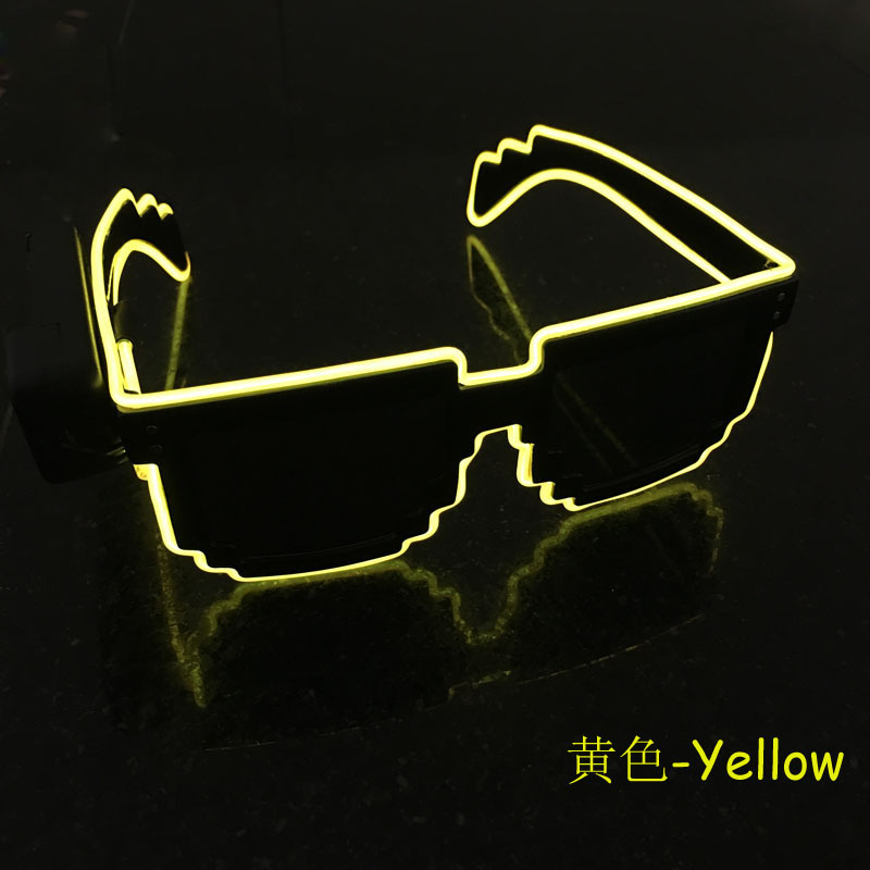 Wireless Bar Luminous Prom Glasses Mosaic Disco Flashing Glasses