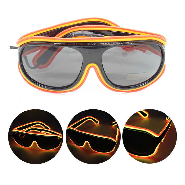 Carrela Random Combination Trendy Outdoor Dance Party Luminescent Glass El Cold Light Luminous Glasses Flashing Glasses