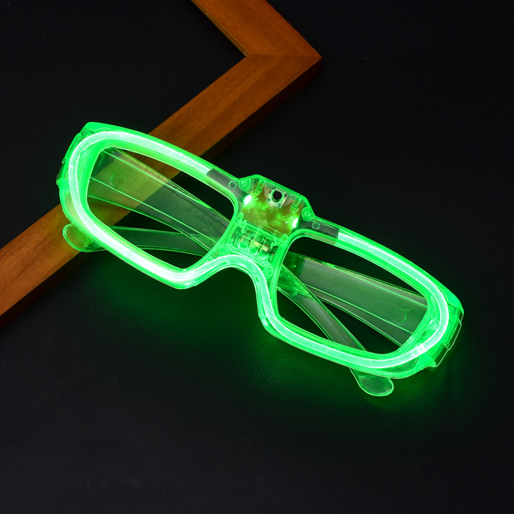 Disco Jumping Glasses Luminous Led Douyin Glasses Glasses Bar Concert Props Flashing Blinds Adult Glasses Customization
