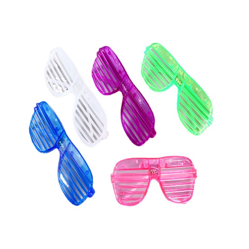 Blinds 3 Lights Glasses LED Flashing Glowing Eyes Children&#039;s Toy Bar Party Cheering Props Wholesale
