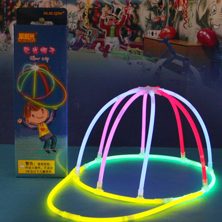 Halloween Party Sharp Light Light Stick DIY Flashing Hat Lollipop Hairpin Peach Heart Glasses Glow Stick Props