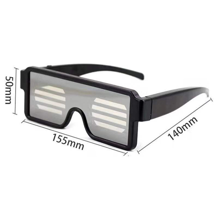 LED Dynamic Luminous Glasses Nightclub Party Flash Atmosphere Blinds Glasses Flashing Glasses