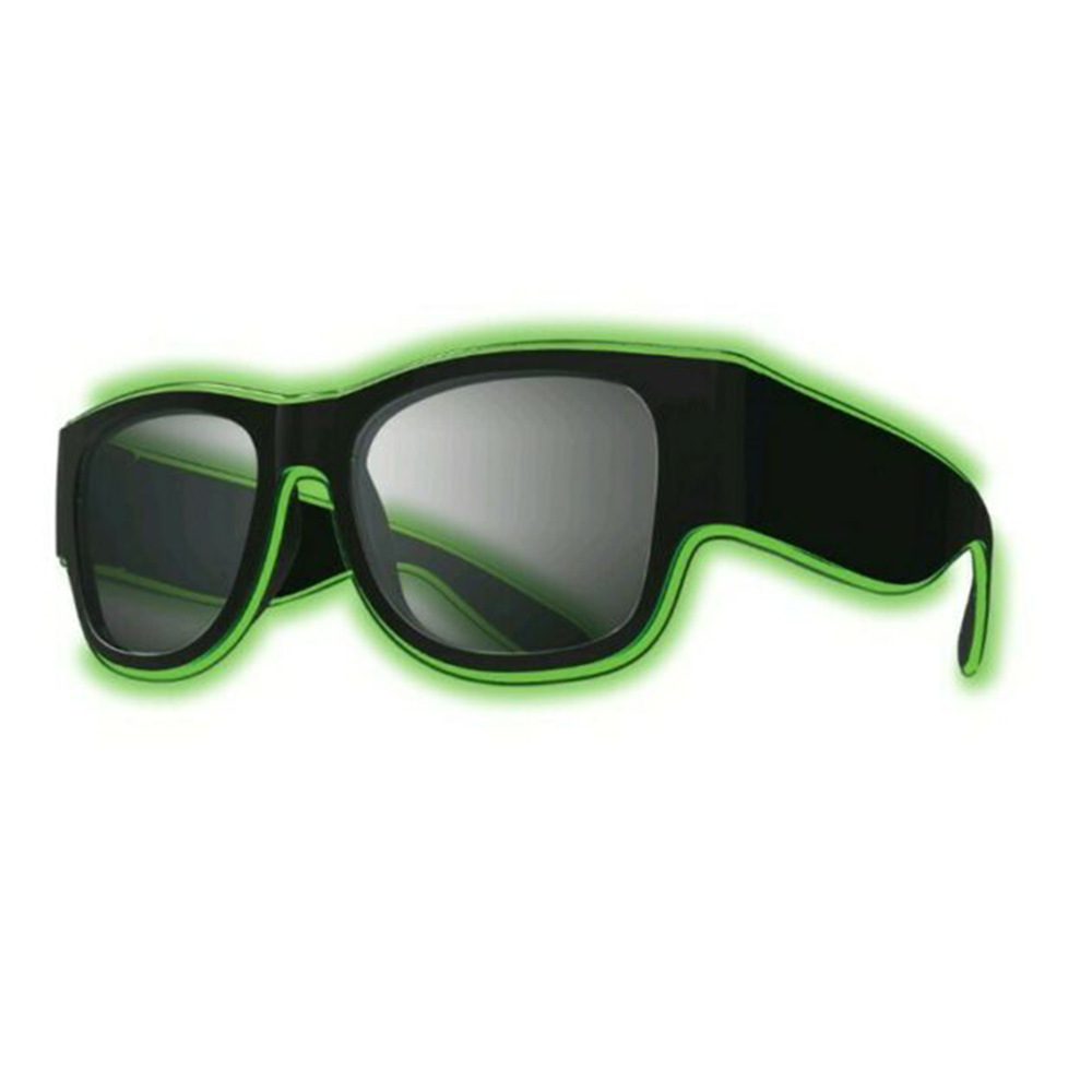 Nightclub Party Neon Light-Emitting Glasses Party Flash Luminous USB Rechargeable Flashing Glasses