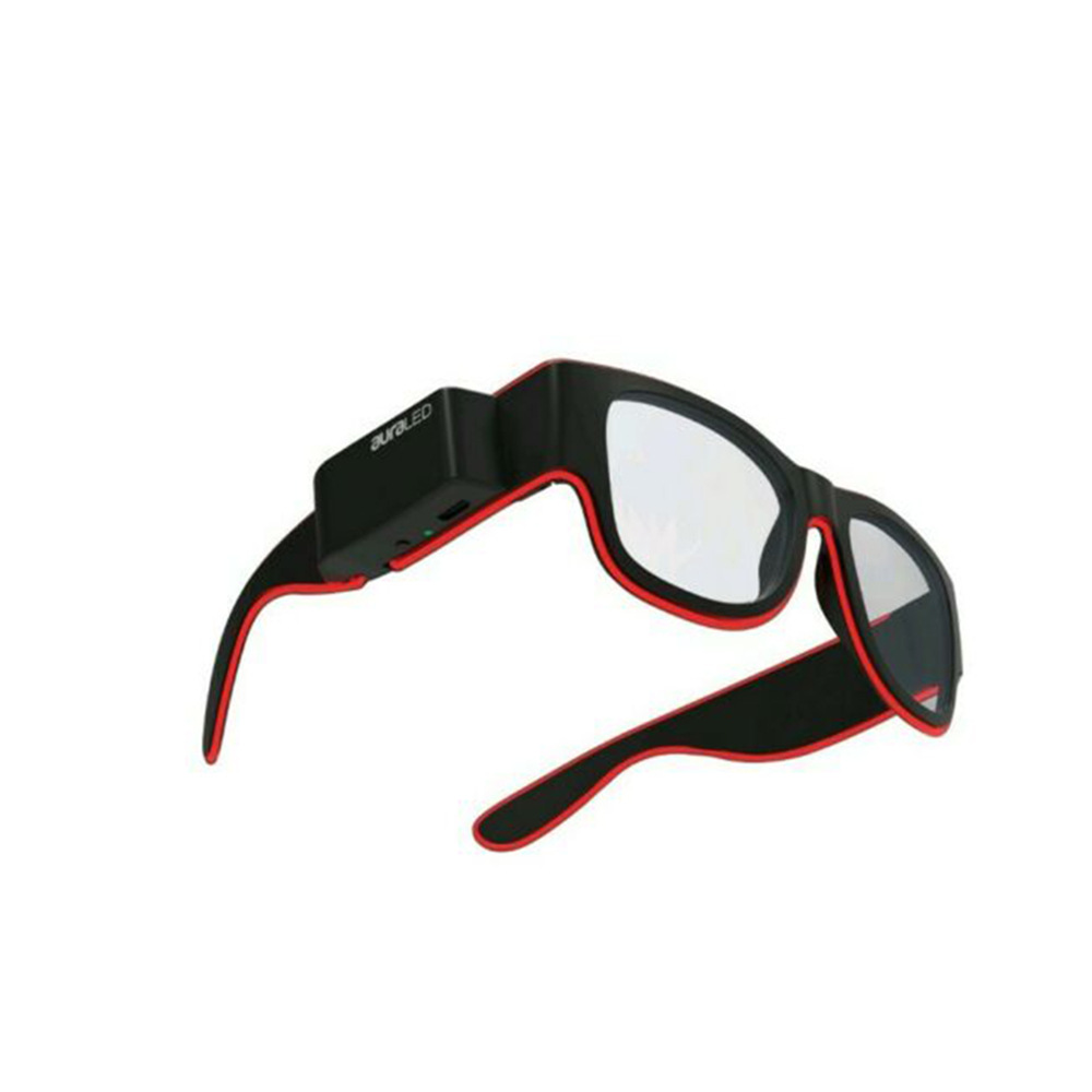 Nightclub Party Neon Light-Emitting Glasses Party Flash Luminous USB Rechargeable Flashing Glasses
