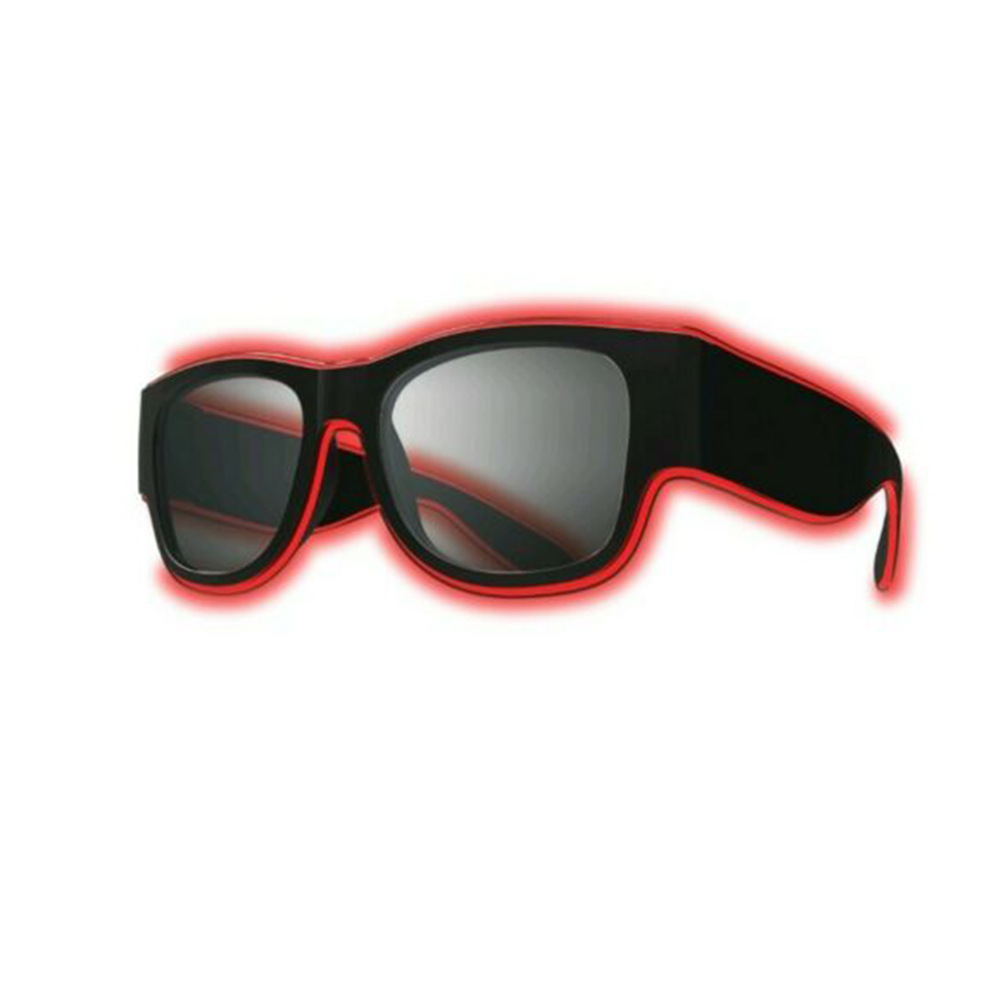 Nightclub Party Neon Light-Emitting Glasses Party Flash Luminous USB Rechargeable Flashing Glasses