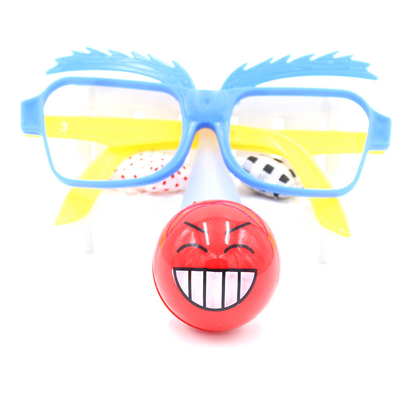 Wholesale Flash Clown Nose Glowing Clown Eyes Glowing Glasses Fluorescent Glasses Flashing Glasses