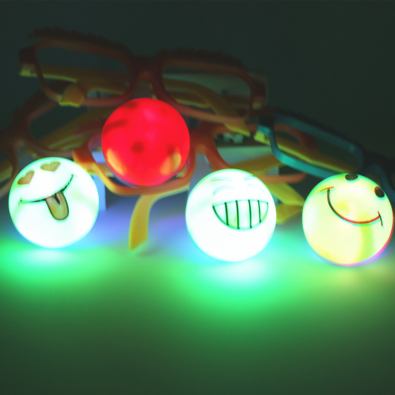 Wholesale Flash Clown Nose Glowing Clown Eyes Glowing Glasses Fluorescent Glasses Flashing Glasses