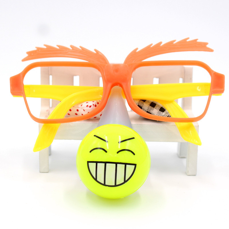 Wholesale Flash Clown Nose Glowing Clown Eyes Glowing Glasses Fluorescent Glasses Flashing Glasses