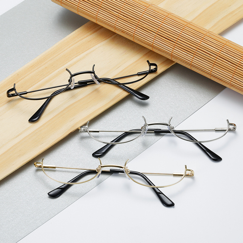 Korean Style Ins Japanese Style Two-Dimensional Glasses Convex Shape without Lens Decorative Glasses