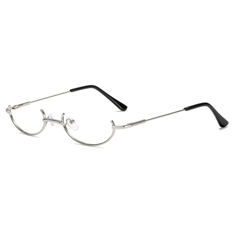 Korean Style Ins Japanese Style Two-Dimensional Glasses Convex Shape without Lens Decorative Glasses