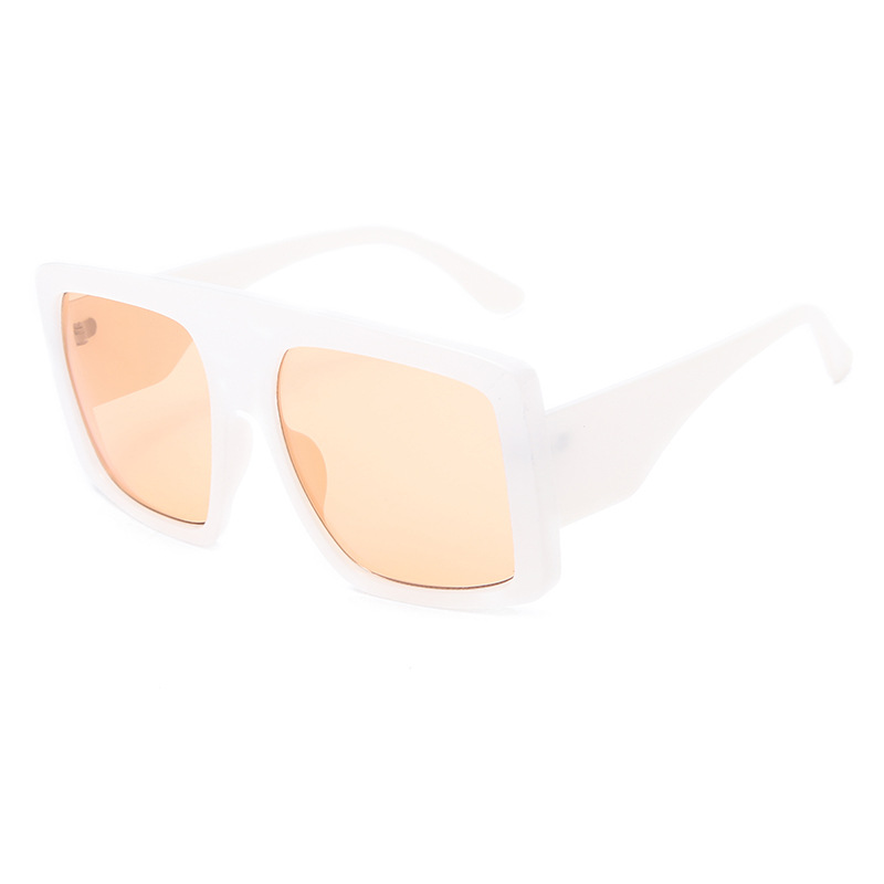 2021 New Trend Large Rim Sunglasses Gradient Color Sunglasses European and American Fashion Chic Decorative Glasses