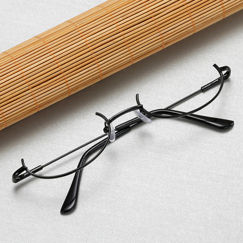 Korean Ins Japanese Style Two-Dimensional Convex Shape without Lens Decorative Glasses Decorative Glasses