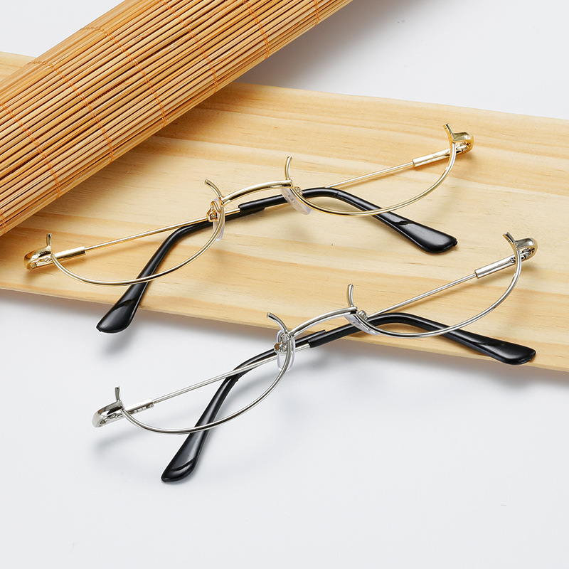 Korean Ins Japanese Style Two-Dimensional Convex Shape without Lens Decorative Glasses Decorative Glasses