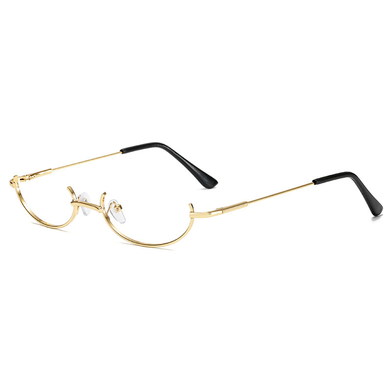 Korean Ins Japanese Style Two-Dimensional Convex Shape without Lens Decorative Glasses Decorative Glasses
