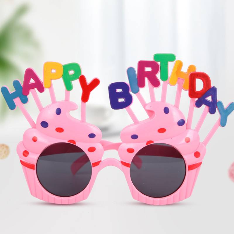 Birthday Glasses Funny Decorative Sunglasses Cake Birthday Party Happy Ins Xiaohongshu Party Photo Props