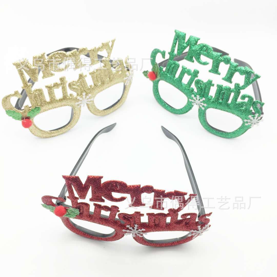 New Christmas Decorative Glasses Adult Christmas Gifts for Children Holiday Supplies Party Party Glasses