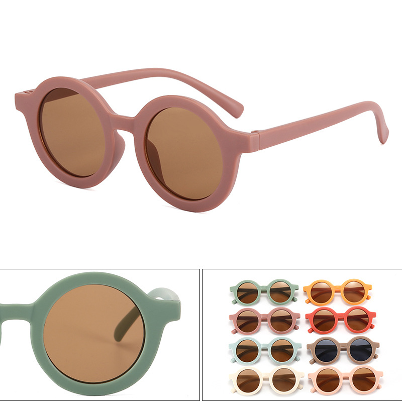 Cute Child Sunglasses Parent-Child Frosted Glasses New 1-8 Years Old Baby Decorative Sunglasses Fashion Kids Sunglasses