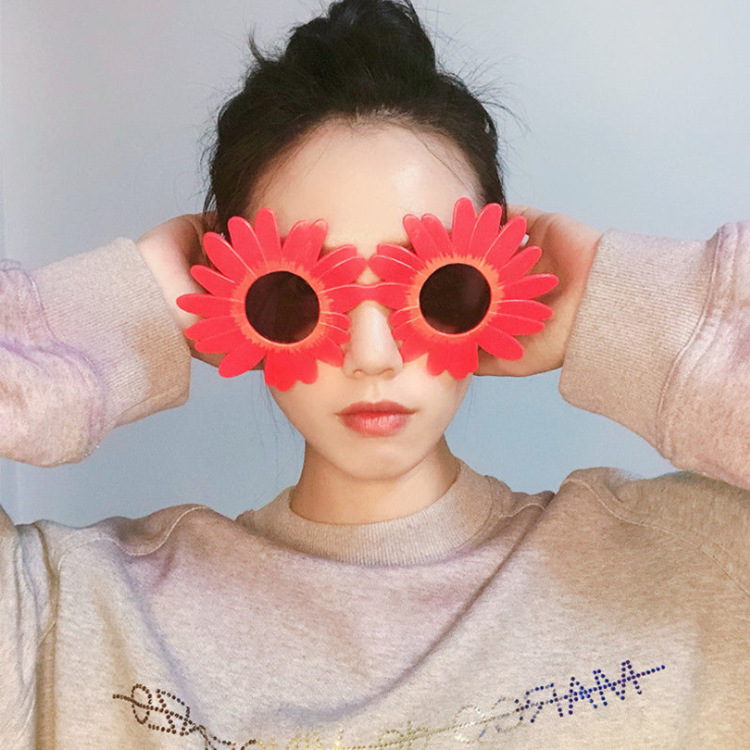 SUNFLOWER Daisy Sand Carving Personal Influencer Same Birthday Funny Glasses Decorative Glasses