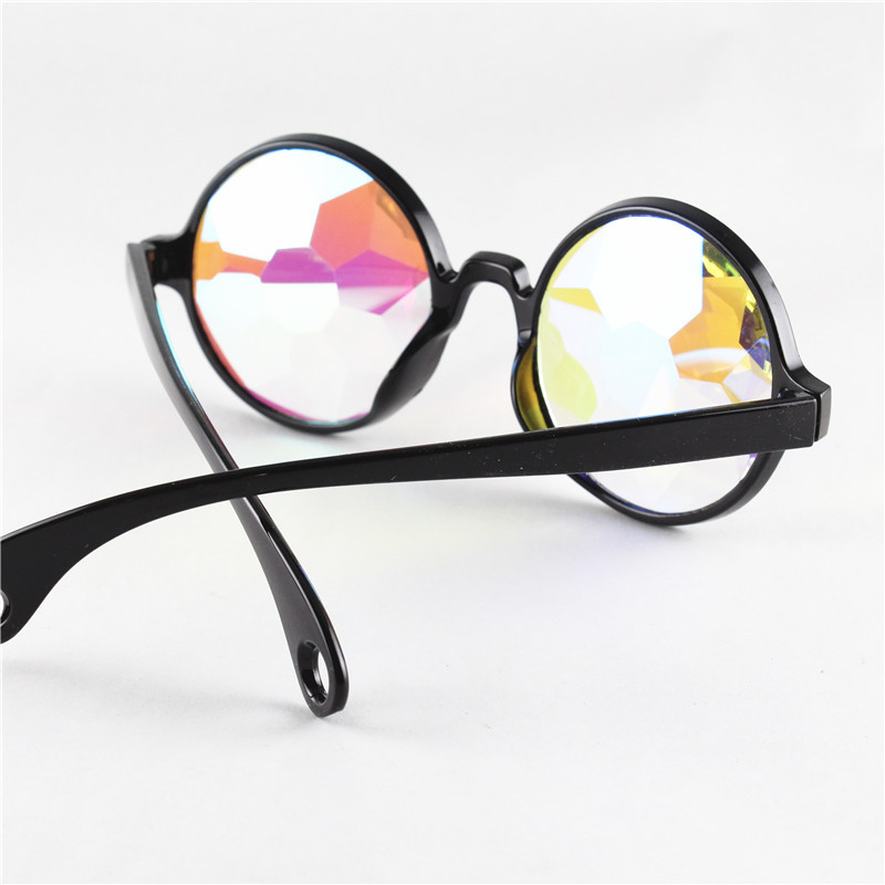 Authentic Kaleidoscope Concert Glass Faceted Mosaic Glasses Night Show Performance Costume and Decorative Glasses